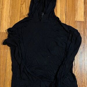 Black Hooded Top